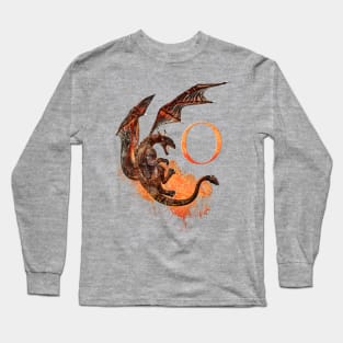 Drachen Buchstabe O Long Sleeve T-Shirt